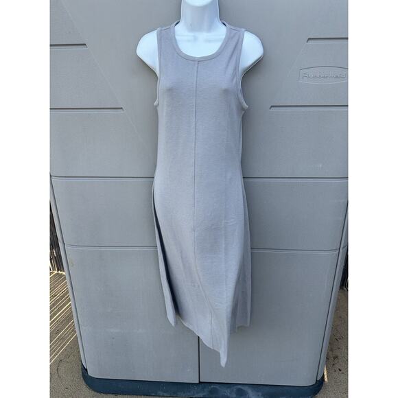 Lunya Restore fitted Pullover Midi Tank dress ambient heather Gray Sz L - Picture 6 of 15